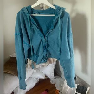 free people movement cropped hoodie